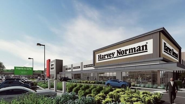 As part of an estimated $45m retail development plan, a new Harvey Norman store is expected to open in West Gippsland by 2025. Picture: Facebook