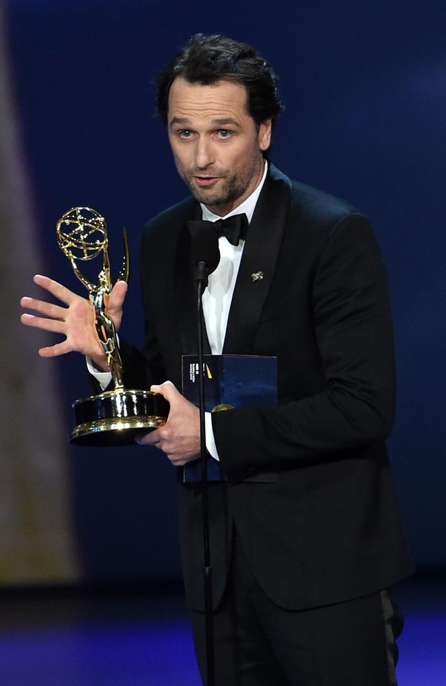 Matthew Rhys won Best Actor in a Drama Series. Picture: AFP