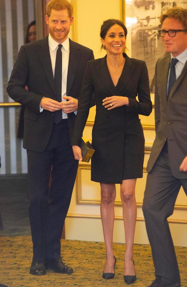 The short black tuxedo dress Meghan wore to Hamilton in August broke with tradition.