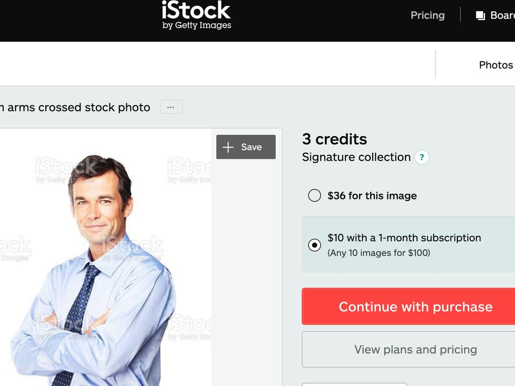 The same image appears on stock photo library iStock.