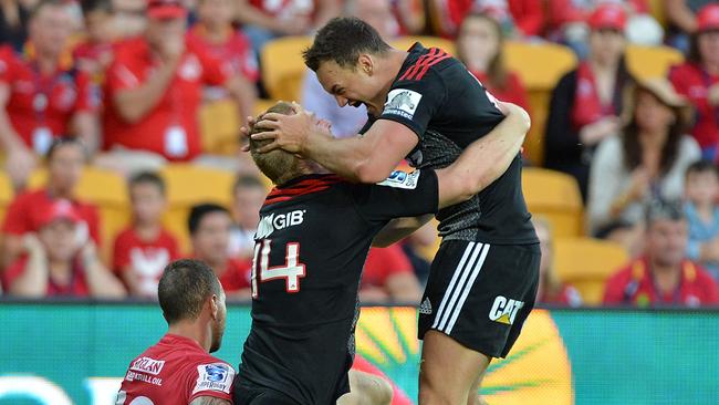 Johnny McNicholl (L) and Israel Dagg were two of the Crusaders’ best.