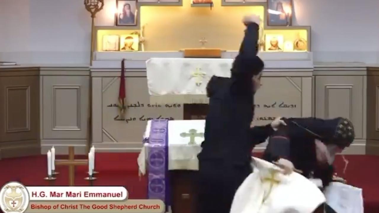 A livestream of the sermon captured the moment the teen allegedly attacked Bishop Mar Mari Emmanuel.