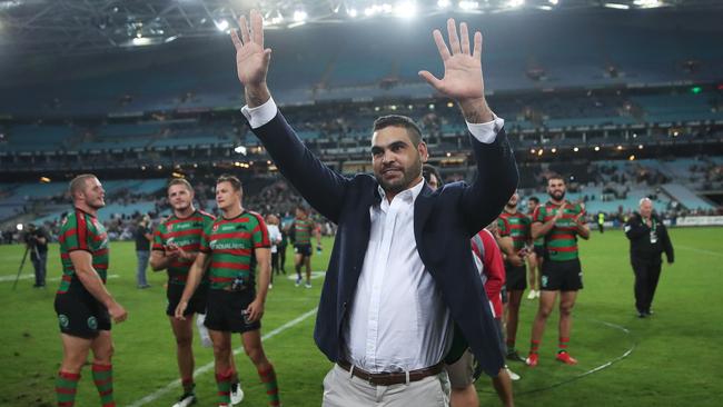 Despite the retirements of stars Greg Inglis (pictured), Sam Burgess and John Sutton, Souths have remained strong. Picture: Phil Hillyard