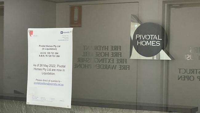 The shuttered Pivotal Homes office in Surfers Paradise. Picture: Kathleen Skene