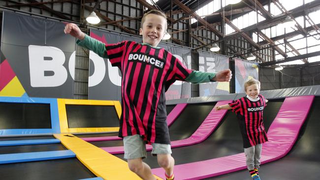 The Morayfield BOUNCE centre would include a mini bounce court, dodge ball trampoline courts, free jump arena, basketball jumping court and high performance trampoline areas. <span id="U8210194780857BB">Picture: Richard Serong</span>