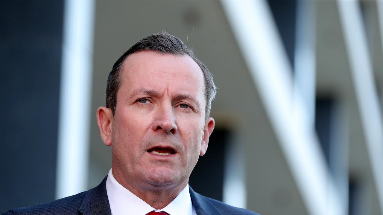 WA Premier Mark McGowan says the state government might force people considered a flight risk or those with a criminal record to wear electronic monitoring bracelets in hotel quarantine. Picture: Richard Wainwright/ AAP