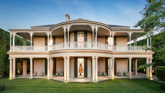 No. 22 Lascelles Ave, Toorak, sold for $22m.