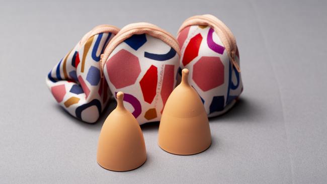 Myoni menstrual cups come in their convenient, colourful little pouches. Photo: Russell Shakespeare