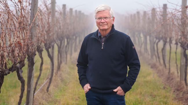 Winemaker Ian Hopkins, of Tellurian Wines in Tolleen, says the cancellation of the Heathcote on Show festival is a massive blow to the region’s economy. Picture: Jay Town