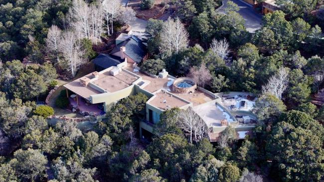 … and their home in the hills of Santa Fe, New Mexico. Picture: AKGS/Backgrid/The Times