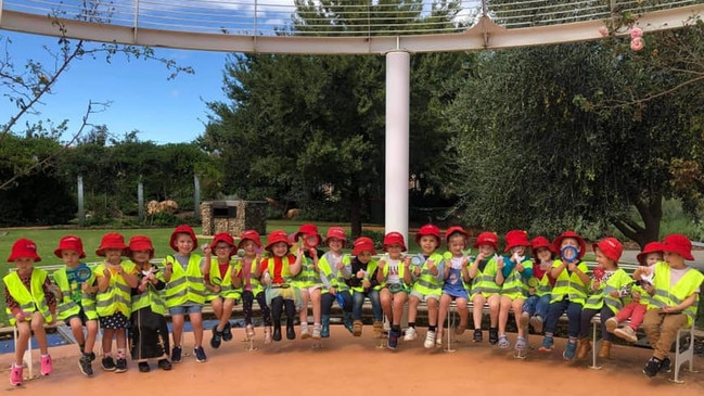 Kids from Red Gum Child Care Centre on a recent visit to the Japanese gardens in Dubbo. Picture: River Gum Child Care Centre/Facebook