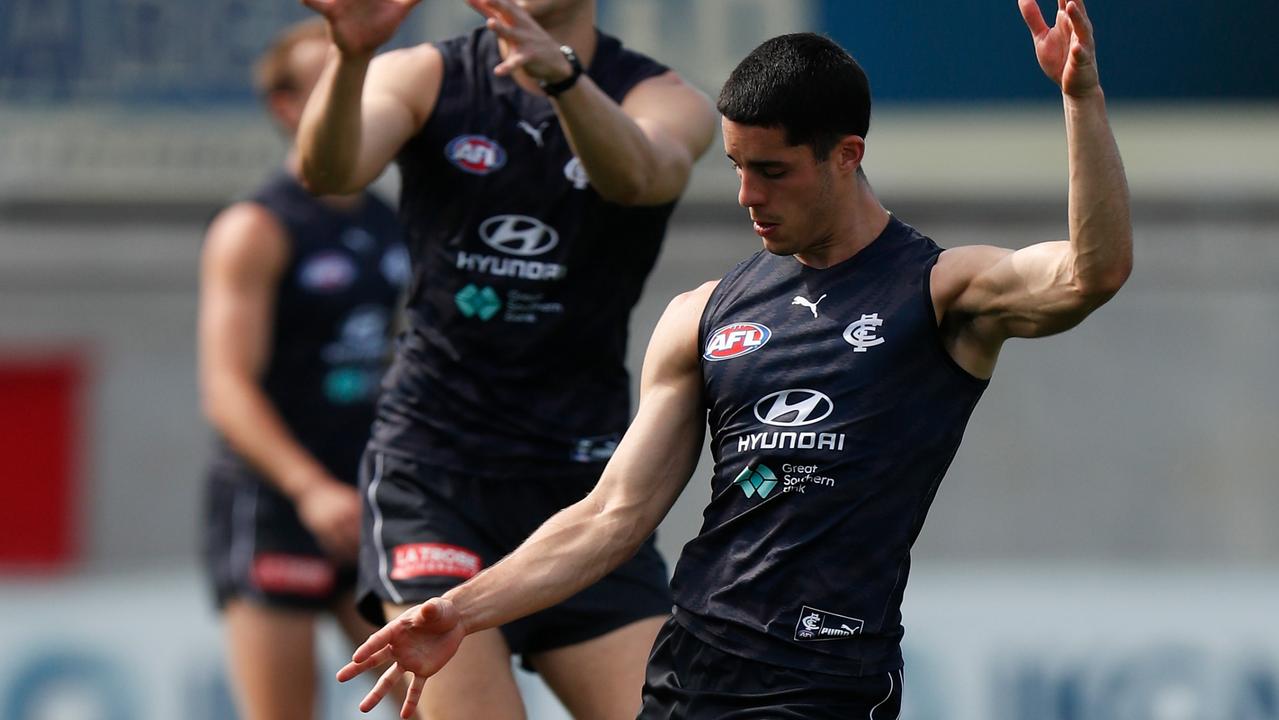 Adam Cerra will wear No. 5 for Carlton. Picture: Michael Willson/AFL Photos