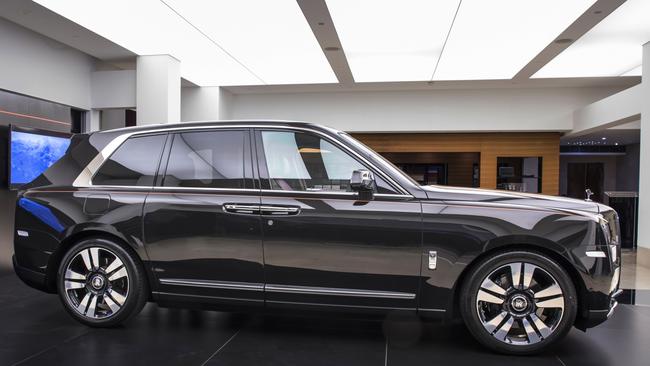 Broad shouldered: The Cullinan continues Rolls-Royce’s square-jawed design.