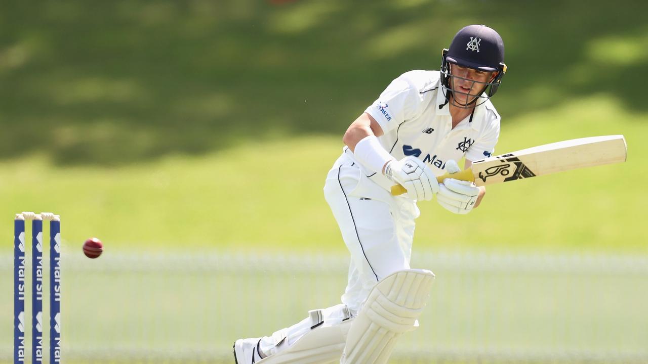 Marcus Harris failed to fire for Victoria in their Sheffield Shield opener. Picture: Cameron Spencer/Getty Images