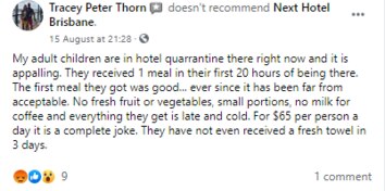 Review left on Next Hotel Brisbane's page.