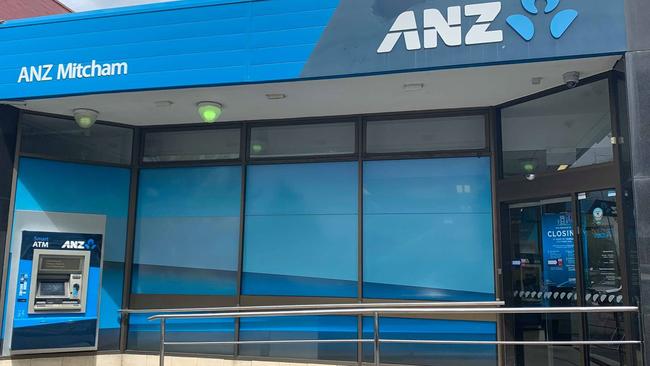 The Mitcham ANZ branch is set to close on October 31.