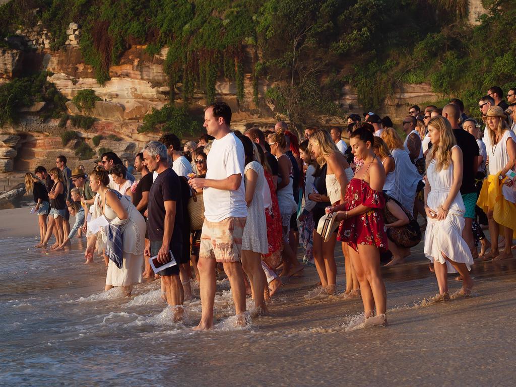 Annalise Braakensiek Memorial held at Bondi Beach around 6am Wednesday January 16 Image Picture: Monique Harmer