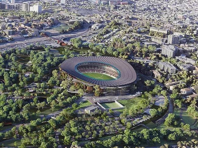 A concept for the main Brisbane Stadium in Victoria Park