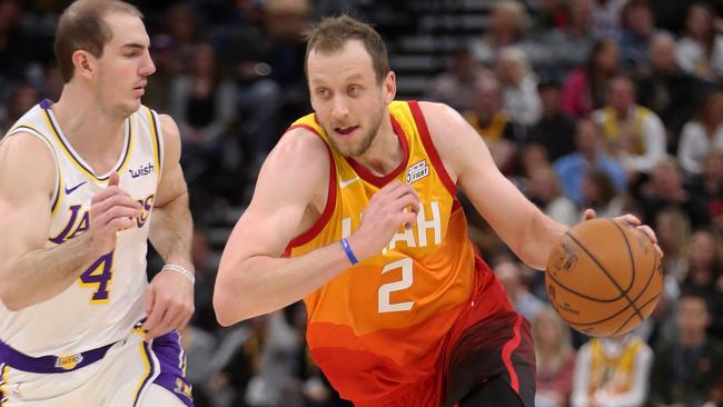 Utah Jazz star Joe Ingles says he would consider investing in an NBL team. Picture: AFP