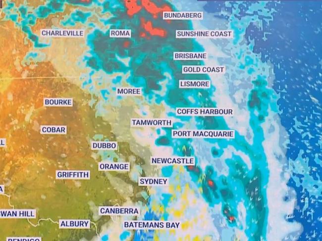 As many as four capital cities could see a soggy Christmas this year.