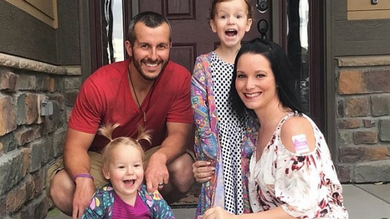 Watts with his wife, Shanann, and their daughters Bella and Celeste.