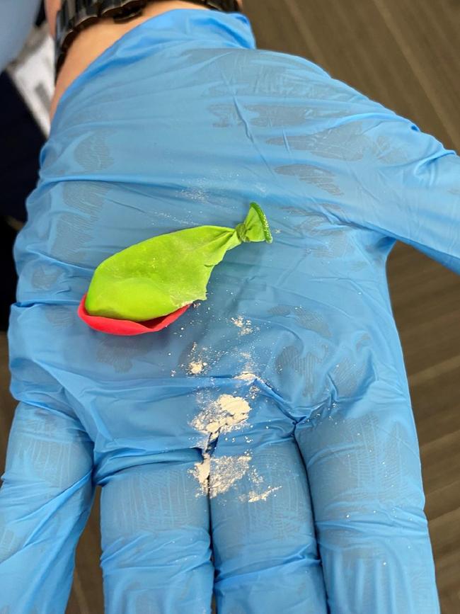 Adelaide Womens Prison body scan detected contraband balloons with powder found in the prisoner's bra. Picture: Supplied.