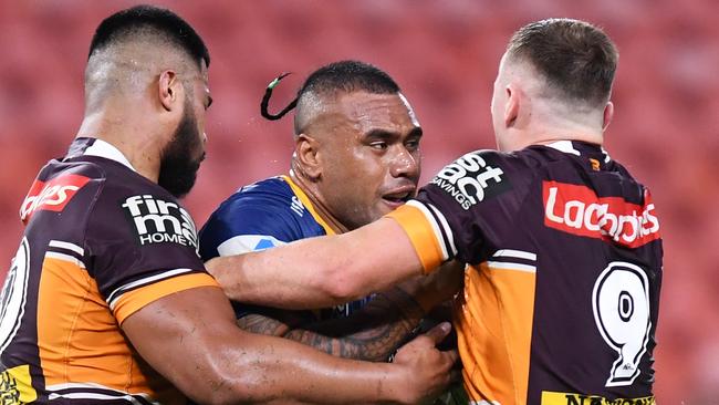 Junior Paulo is the main man upfront for Parramatta. Picture: Bradley Kanaris/Getty Images