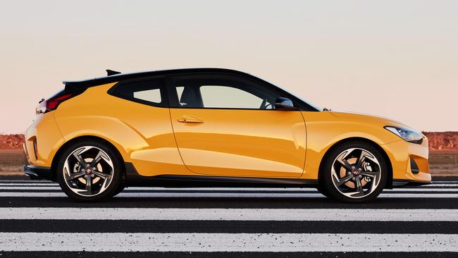 The Veloster is designed to look like a coupe from the driver’s side.