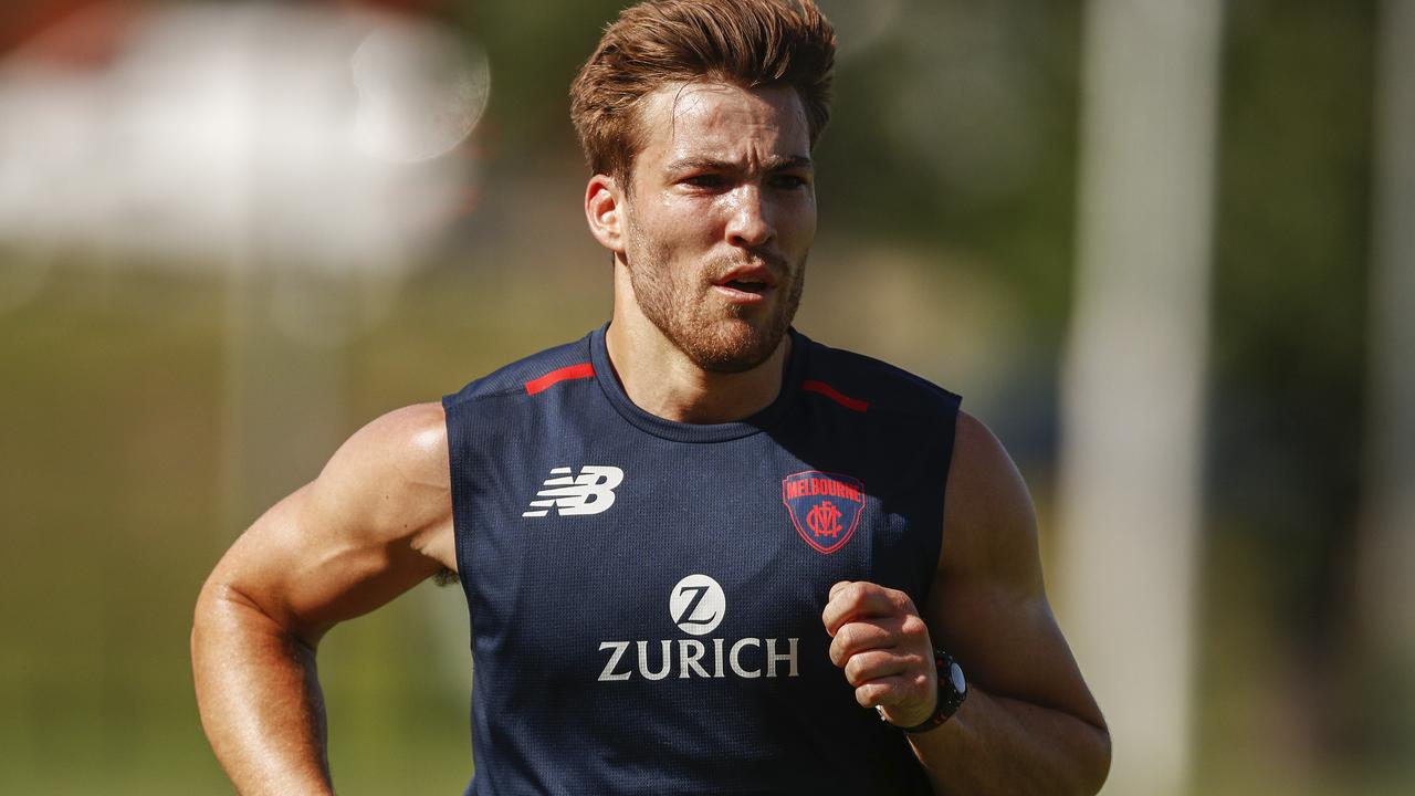 Jack Viney finished an injury-ravaged year in flying form. Picture: AAP Image/Daniel Pockett