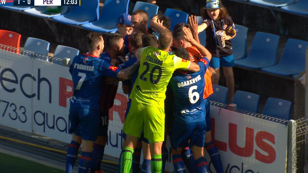 Nikolai Topor-Stanley unleashed a fizzer, and his keeper ran the entire length of the pitch to celebrate.