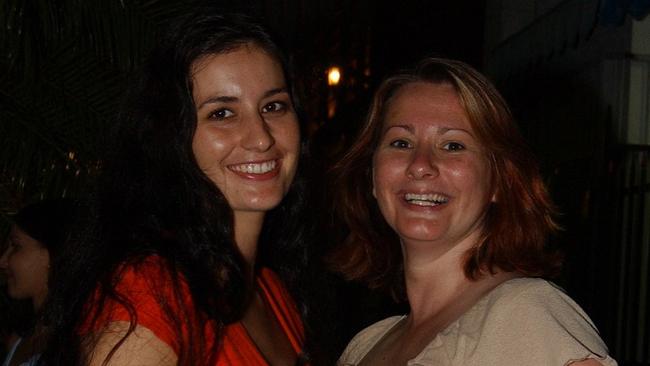 Tanya Hutchinson & Julia Grisan on Flinders Street East Pic Bryan Lynch AD406044