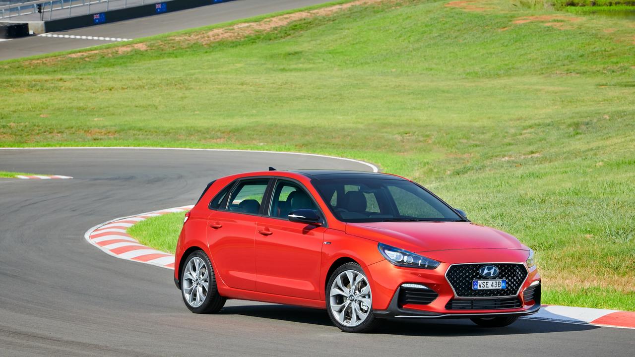 The i30 N Line is a hoot to drive as it hunts down corners.