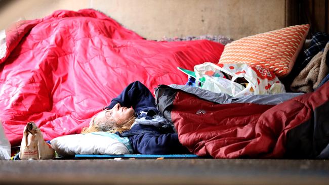 Homelessness is still a big issue for Sydney’s west. Picture: NCA NewsWire / Damian Shaw