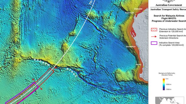 The search area for MH370 has almost been entirely scoured, without any trace of the Boeing 777 being found. Picture: ATSB