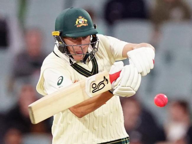 Marnus Labuschagne followed up his maiden Test century with a second, under lights in Adelaide.