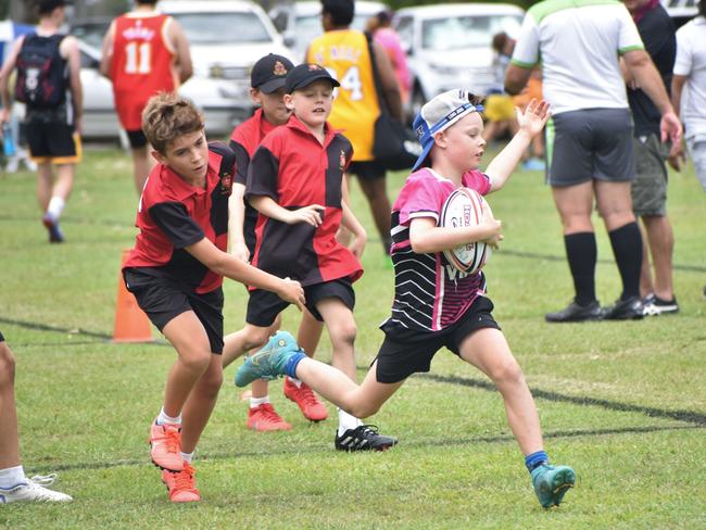 Action from the Red Rooster Junior Touch Carnival at Cyril Connell Fields, Rockhampton, on November 5, 2022.