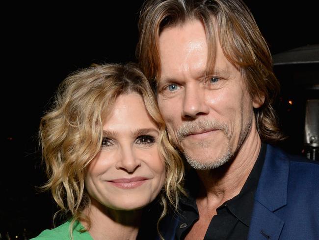 WEST HOLLYWOOD, CA - NOVEMBER 15: Kyra Sedgwick (L) and Kevin Bacon at Moet Celebrates The 75th Anniversary of The Golden Globes Award Season at Catch LA on November 15, 2017 in West Hollywood, California.  (Photo by Michael Kovac/Getty Images for Moet & Chandon)