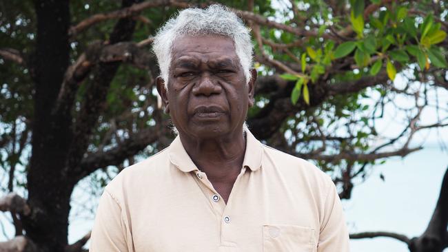 Indigenous leader Djawa Yunupingu in Gunyangara, Arnhem Land. Picture: Jessica Allardyce