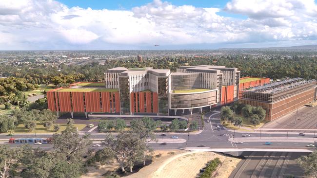 An artist impression of the planned new Women's and Children's Hospital (WCH). Picture: SA Government