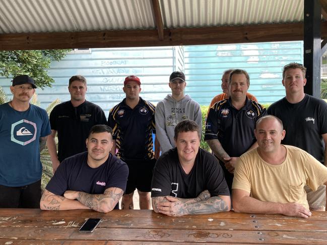 Anglo workers (front row left to right) DJ Boynton, Matthew Mackay and Dean Long and (back row left to right) Justin Hill, Chevi Kane, Jaye Garnham, Jesse Tremain, Brett Newell, Jason Hopper and Joshua Cooper. Picture: Contributed.