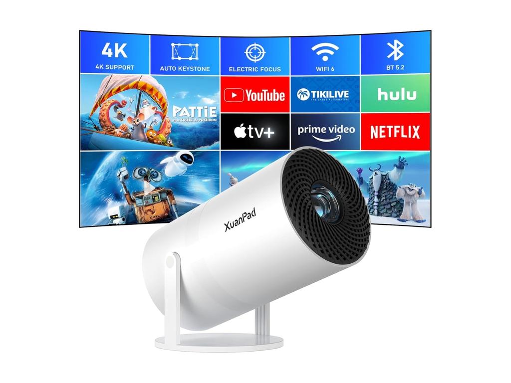 XuanPad Mini Projector 4K 1080P. Picture: Amazon Australia.