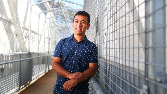 Refugee Amram Arif is off to Townsville to study medicine thanks to the Friends of Zainab Scholarship. Picture: Phil Rogers