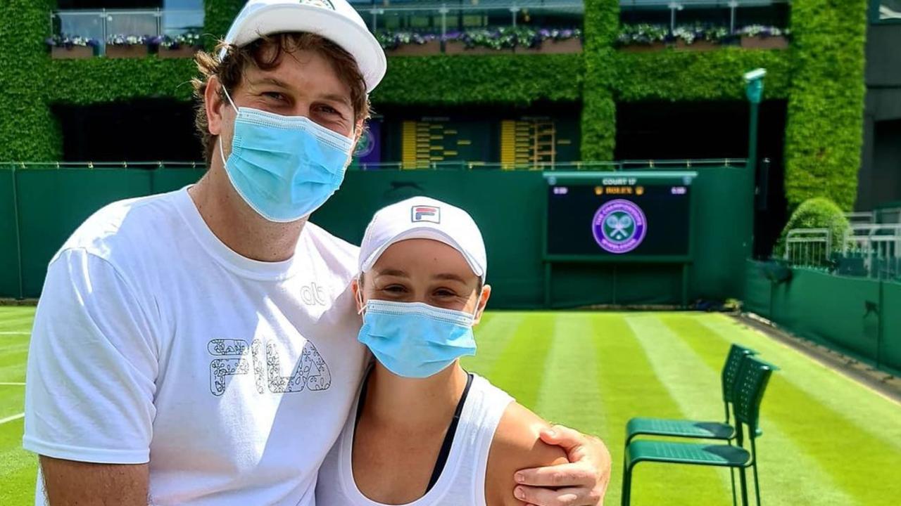 Garry Kissick and Ash Barty melted hearts at Wimbledon.