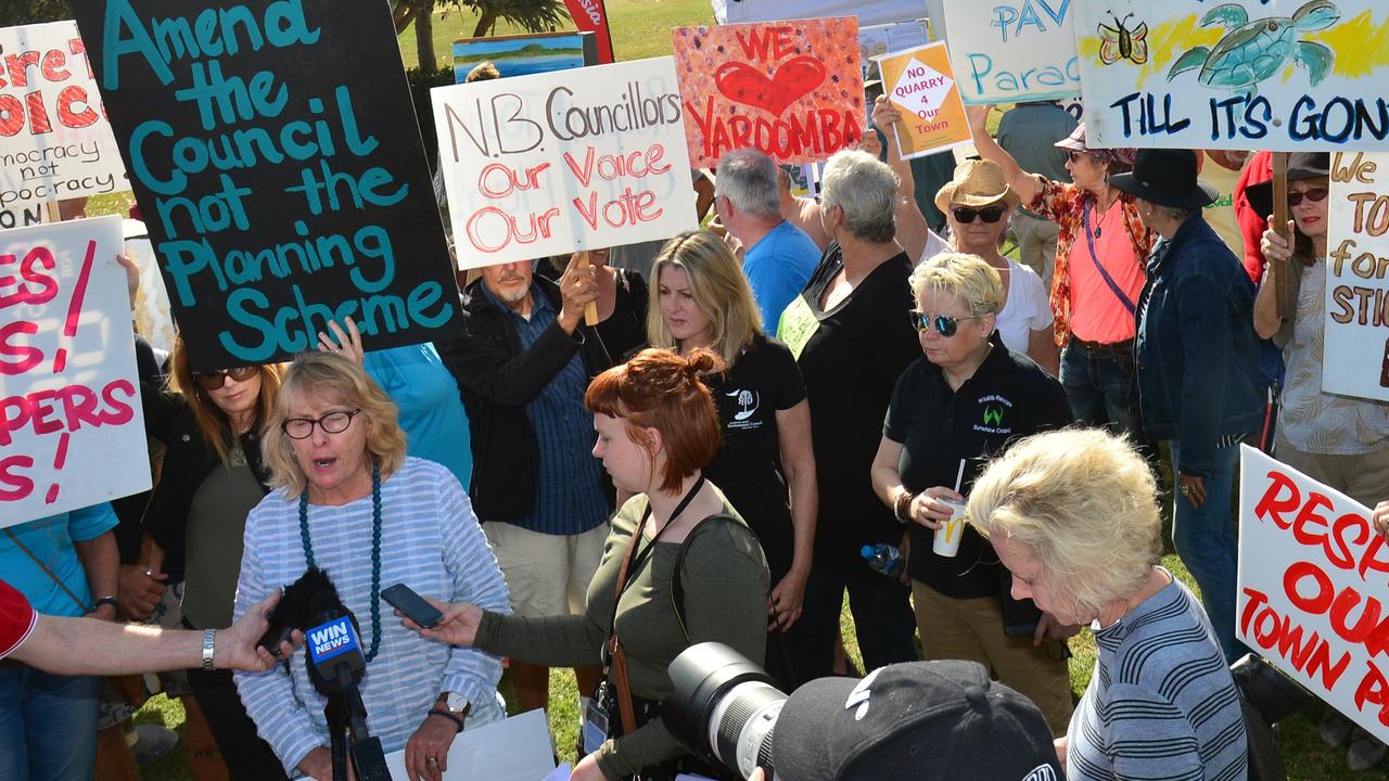 Sekisui House protesters make their views heard.