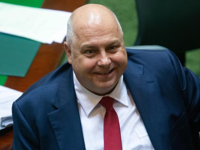 MELBOURNE, AUSTRALIA- NewsWire Photos MAY 20 2021:   Treasurer Tim Pallas during question time in the Victorian Parliament,  Picture: NCA NewsWire / Sarah Matray