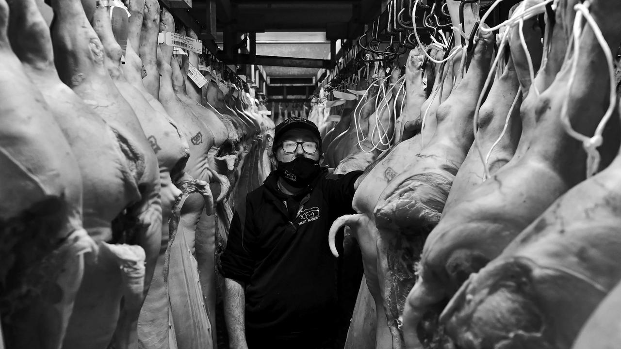 Rodney Dombrowski, 54, at the Pendle Hill Meat Market. Picture: Jeremy Piper