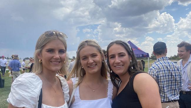 Punters dressed in their finest black and white for Derby Day celebrations in Dubbo. Photo: Tijana Birdjan