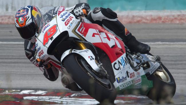 KUALA LUMPUR, MALAYSIA - FEBRUARY 23: Jack Miller of Australia and CWM LCR Honda rounds the bend during the MotoGP Tests in Sepang - Day One at Sepang Circuit on February 23, 2015 in Kuala Lumpur, Malaysia. (Photo by Mirco Lazzari gp/Getty Images)