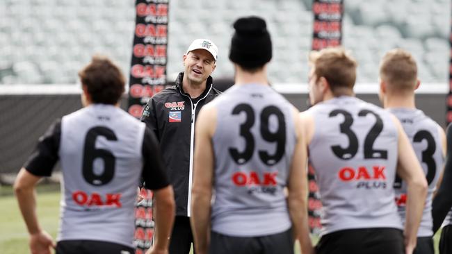 Former Power assistant Matthew Nicks, who is now senior assistant at GWS, is set for a face-to-face interview for the vacant Crows coaching position. Picture: Sarah Reed