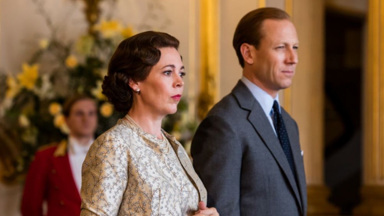 Olivia Colman as Queen Elizabeth II and Tobias Menzies as Philip, Duke of Edinburgh in series three of The Crown. Picture: Sophie Mutevelian/Netflix